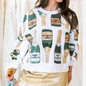 QUEEN OF SPARKLES - Queen of Champagne Sweatshirt